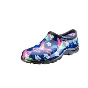 Sloggers Womens Hummingbird Print Waterproof Comfort Rain And Garden Shoes Sz 11